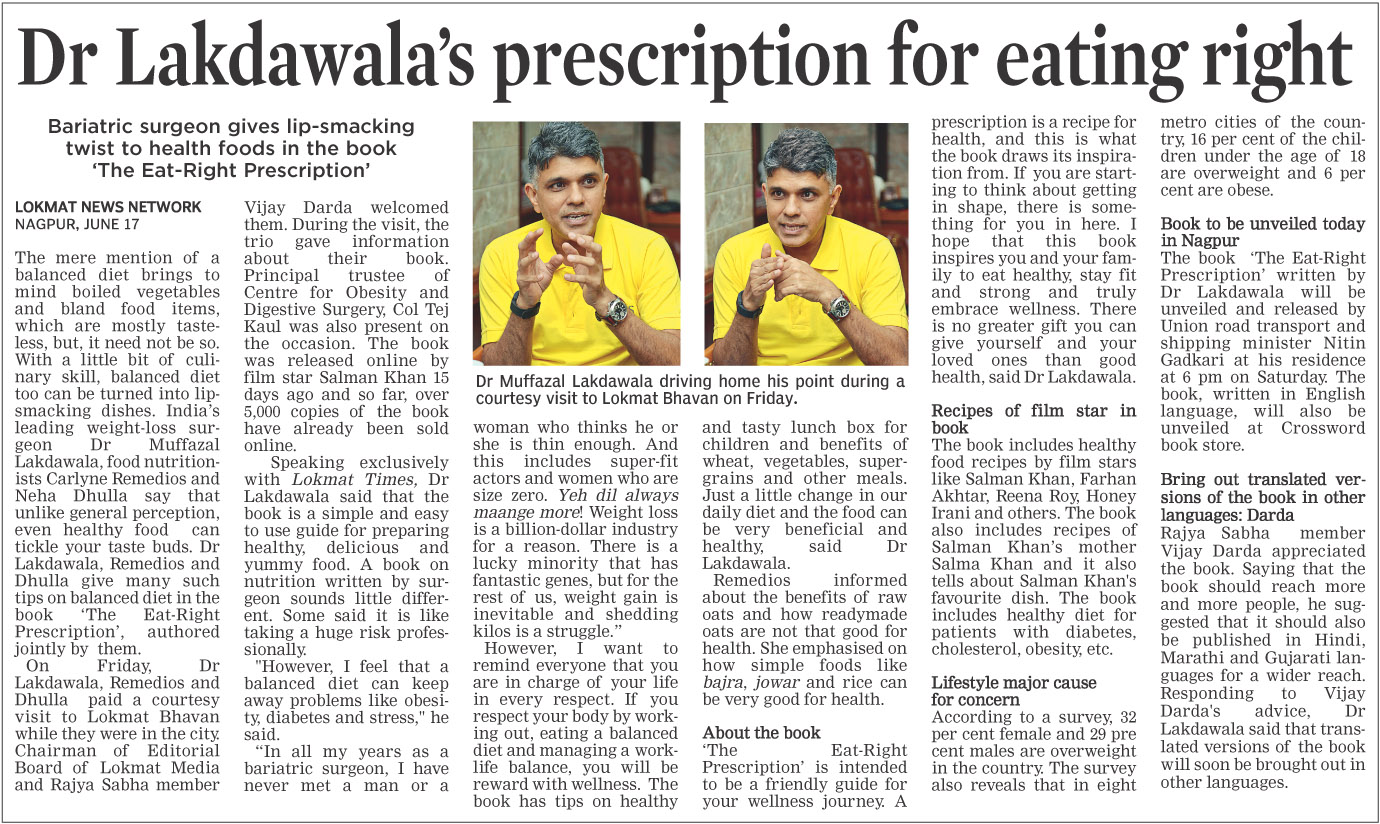 Dr Lakdawala’s prescription for eating right