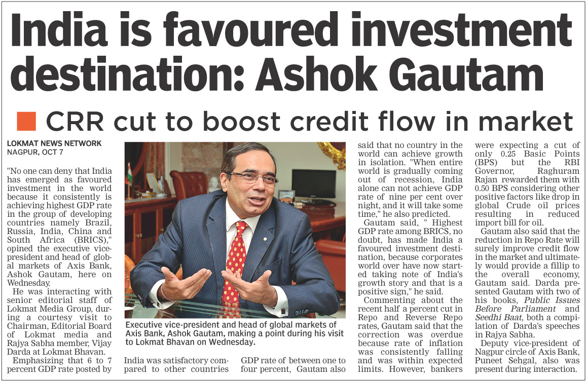 India is favoured investment destination: Ashok Gautam