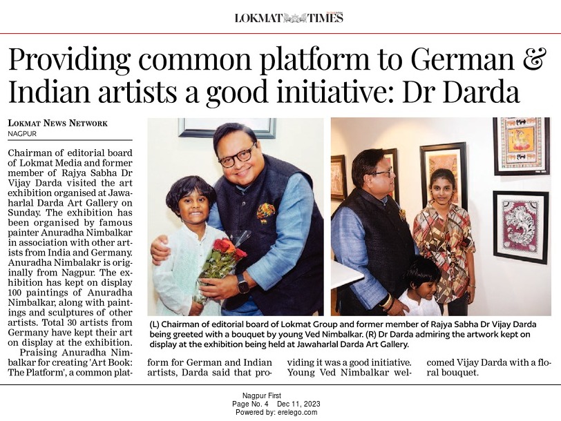 Providing common platform to German & Indian artists a good initiative: Dr Darda
